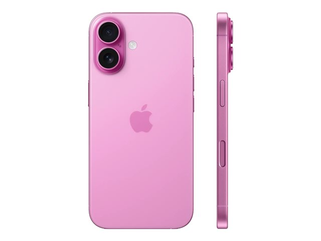 Apple iPhone 16 - 5G smartphone - dual-SIM / Internal Memory 128 GB - OLED display - 6.1\" - 2556 x 1179 pixels - 2x rear cameras 48 MP, 12 MP - front camera 12 MP - pink