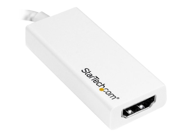StarTech.com USB C to HDMI Adapter - 4K 30Hz - USB 3.1 Type-C to HDMI Adapter - USB-C to HDMI Dongle - Monitor Adapter - White (CDP2HDW) - External video adapter - USB-C - HDMI - white - for P/N: TB3DK2DPPD, TB3DK2DPPDUE, TB3DK2DPW, TB3DK2DPWUE, TB3DKDPMAW, TB3DKDPMAWUE