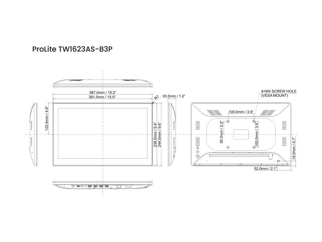 15,6\" LCD Panel-PC, Android OS