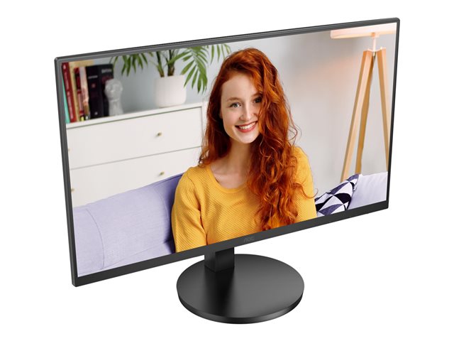 AOC U27B3AF - LED monitor - 27\" - 3840 x 2160 4K UHD (2160p) @ 60 Hz - IPS - 350 cd/m² - 1000:1 - HDR10 - 4 ms - 2xHDMI, DisplayPort - speakers - black