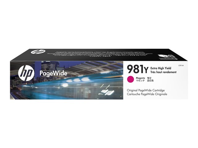 HP 981Y - 185 ml - Extra High Yield - magenta - original - PageWide - ink cartridge - for PageWide Enterprise Color MFP 586, PageWide Managed Color E55650