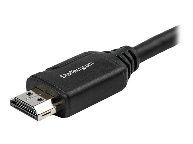 StarTech.com 6in High Speed HDMI Port Saver Cable with 4K 60Hz - Short HDMI 2.0 Male to Female Adapter Cable - Port Extender (HD2MF6INL) - HDMI extension cable - HDMI male straight to HDMI female straight - 15.2 cm - double shielded - black - 4K support