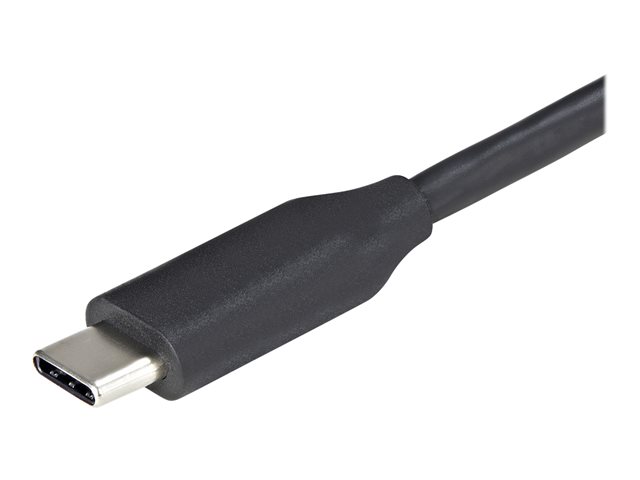 StarTech.com 4 Port USB C Hub - 4x USB-A - 5Gbps USB 3.0 Type-C Hub (USB 3.2/3.1 Gen 1) - Bus Powered - 11\" Long Cable w/ Cable Management (HB30CM4AB) - Hub - 4 x USB 3.2 Gen 1 - desktop