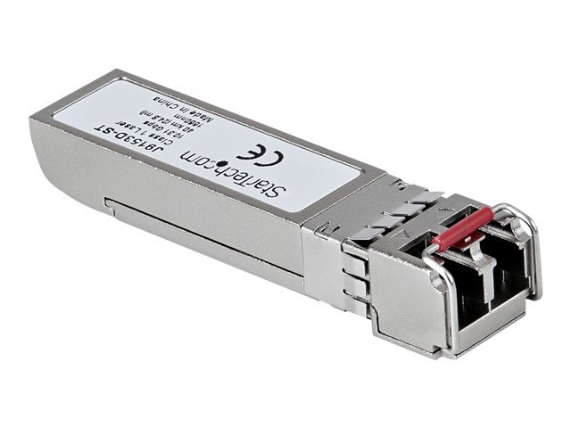 StarTech.com HPE J9153D Compatible SFP+ Module, 10GBASE-ER, 10GbE Single Mode (SMF) Fiber Optic Transceiver, 10GE Gigabit Ethernet SFP+, LC Connector, 40km, 1550nm, DDM, HPE 2530, 2540, 2910al - Lifetime Warranty (J9153D-ST) - SFP+ transceiver module (equivalent to: HP J9153D) - 10GbE - 10GBase-ER - LC single-mode - up to 40 km - 1550 nm - for HPE Aruba 2930M 24, 2930M 40, 6200F 12, 6200M 24, 83XX, MACsec Advanced Module, CX 8360