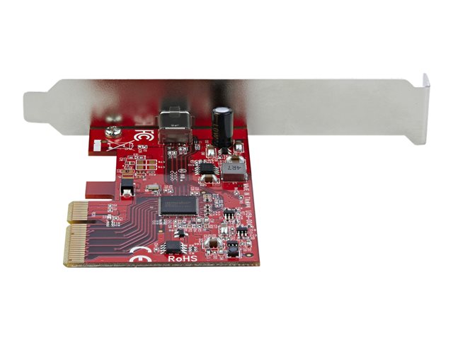 StarTech.com USB 3.2 Gen 2x2 PCIe Card - USB-C 20Gbps PCI Express 3.0 x4 Controller - USB Type-C Add-On PCIe Expansion Card -Windows/Linux - USB adapter - PCIe 3.0 x4 low profile - USB-C 3.2 Gen 2x2 x 1