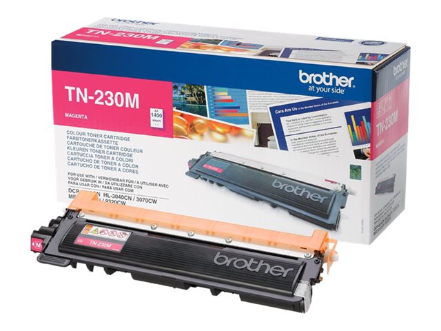 Brother TN230M - Magenta - original - toner cartridge - for Brother DCP-9010CN, HL-3040CN, HL-3040CW, HL-3070CW, MFC-9120CN, MFC-9320CN, MFC-9320CW