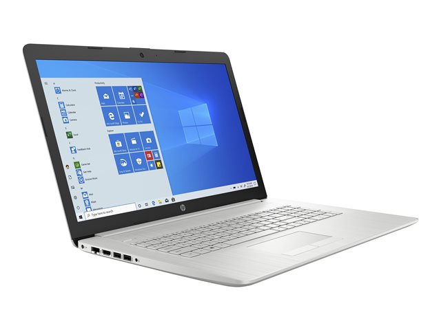 HP 17-by3060nb - Core i3 1005G1 / 1.2 GHz - Win 10 Home 64-bit - 8 GB RAM - 256 GB SSD NVMe - 17.3\" IPS 1920 x 1080 (Full HD) - UHD Graphics - Bluetooth, Wi-Fi - natural silver, IMR cover and keyboard frame finish with vertical brushing pattern, pain