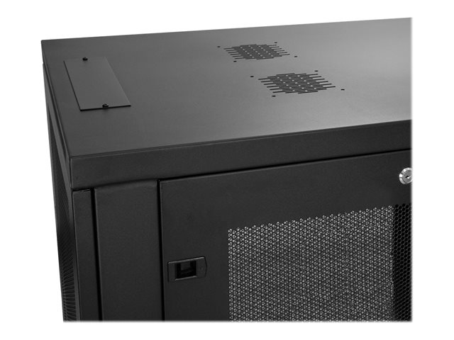 StarTech.com 24U Server Rack Cabinet, 4-Post Adjustable Depth (2\" to 30\") Network Equipment Rack Enclosure w/Casters/Cable Management/Shelf/Locking Dell PowerEdge, HP ProLiant ThinkServer - 24U Rack Cabinet (RK2433BKM) - Rack cabinet - 24U - 31\"