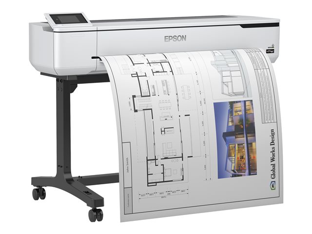 Epson SureColor SC-T5100 - 36\" large-format printer - colour - ink-jet - Roll (91.4 cm) - 2400 x 1200 dpi - Gigabit LAN, Wi-Fi(n), USB 3.0 - cutter