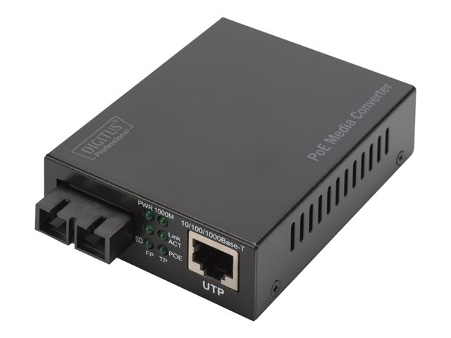 GIGABIT POE MEDIA CONVERTERSINGLEMODE 10/100/1000BASE-T20KM