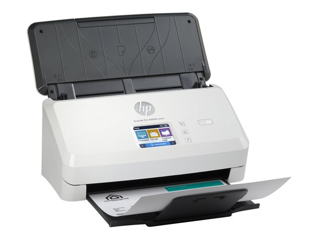 HP Scanjet Pro N4000 snw1 Sheet-feed - Document scanner - CMOS / CIS - Duplex - 216 x 3100 mm - 600 dpi x 600 dpi - up to 40 ppm (mono) - ADF (50 sheets) - up to 4000 scans per day - USB 3.0, LAN, Wi-Fi(n)