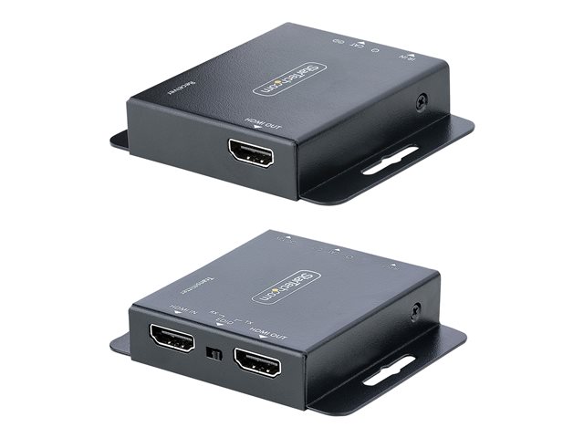 StarTech.com HDMI Extender over CAT6/CAT5, 4K 30Hz/130ft (40m) or 1080p 60Hz/230ft (70m) Video Extender, 4K HDMI over Ethernet Extender, PoC HDMI Transmitter and Receiver Kit, IR Extension - Local Video Output - Video/audio extender - HDMI - over CAT 5/6 - up to 70 m