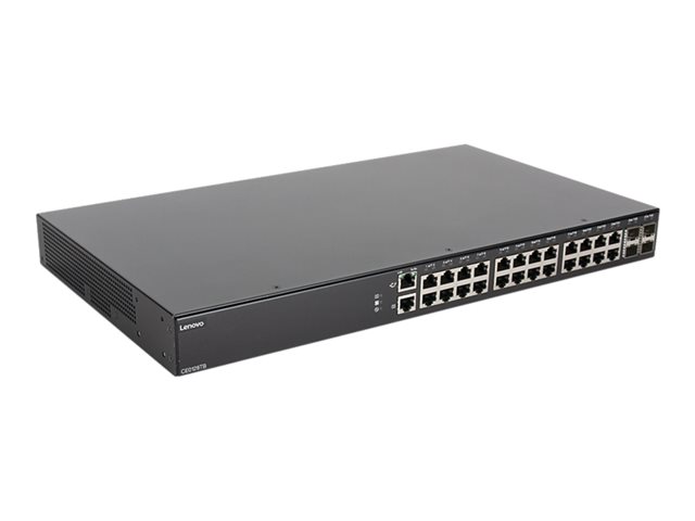 Lenovo CE0128TB 7Z34 - Switch - L3 - Managed - 24 x Gigabit Ethernet + 4 x 1 Gigabit / 10 Gigabit SFP+ - side to side airflow - rack-mountable - for ThinkAgile HX3721 Certified Node 7Y88