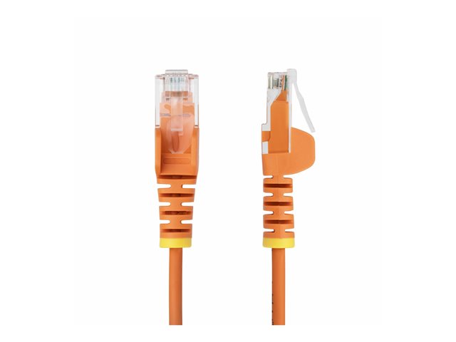 1m Orange Slim CAT6 Ethernet Cable