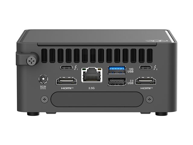 ASUS NUC 15 Pro Tall Kit - Barebone - mini PC 1 x Core 5 210H / up to 4.8 GHz - RAM 0 GB - Intel Graphics - IEEE 802.11ax (Wi-Fi 6), IEEE 802.11be (Wi-Fi 7), Bluetooth 5.4 - black