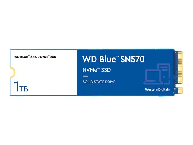 WD Blue SN570 NVMe SSD WDS100T3B0C - SSD - 1 TB - internal - M.2 2280 - PCIe 3.0 x4 (NVMe)