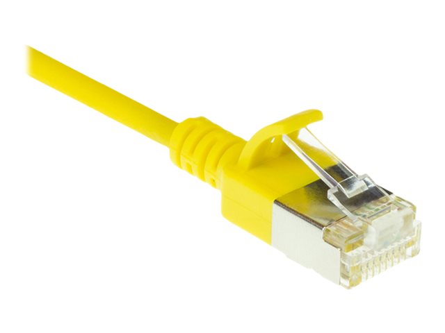 CAT6A U/FTP SLIMLINE YL 0.25M. 1 stk