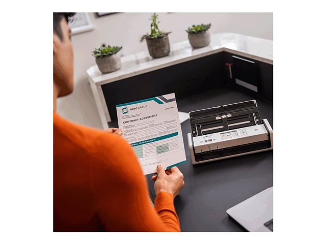 Brother ADS-1800W - Document scanner - Dual CIS - Duplex - A4 - 600 dpi x 600 dpi - up to 30 ppm (mono) / up to 30 ppm (colour) - ADF (20 sheets) - Wi-Fi(n), USB 2.0 (Host), USB-C 3.2 Gen 1