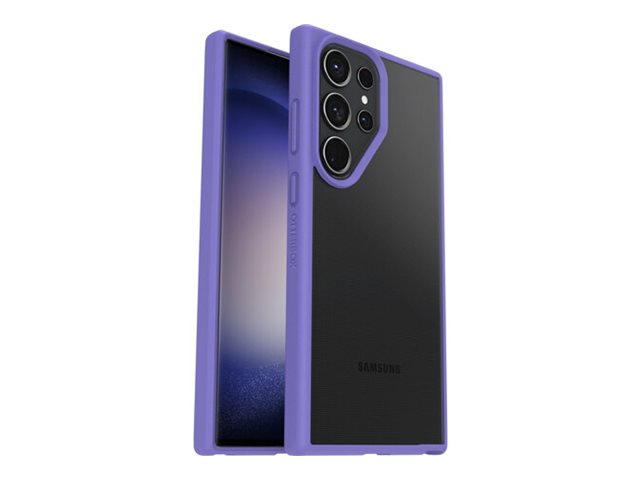 OtterBox React Series - Back cover for mobile phone - antimicrobial - thermoplastic elastomer (TPE), polycarbonate - purplexing - for Samsung Galaxy S23 Ultra