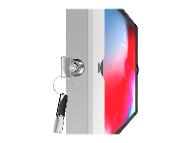 Compulocks iPad 10.2\" Space Enclosure Medical Rolling Cart Extended - Cart - for tablet - lockable - medical - metal, high-grade aluminium - white - screen size: 10.2\" - for Apple 10.2-inch iPad (7th generation, 8th generation, 9th generation)