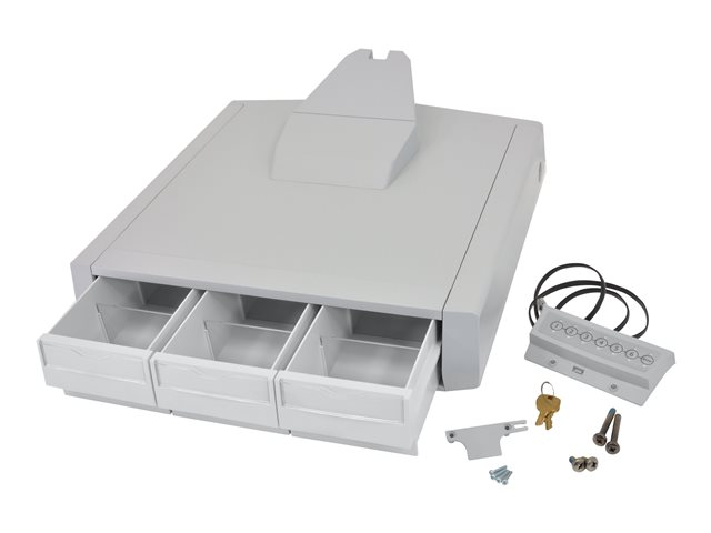 Ergotron SV44 Primary Triple Drawer for Laptop Cart - Mounting component (drawer module) - grey, white