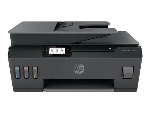 HP Smart Tank Plus 655 Wireless All-in-One - Multifunction printer - colour - ink-jet - refillable - Legal (216 x 356 mm) (original) - A4/Legal (media) - up to 10 ppm (copying) - up to 11 ppm (printing) - 100 sheets - 33.6 Kbps - USB 2.0, Wi-Fi(n), B
