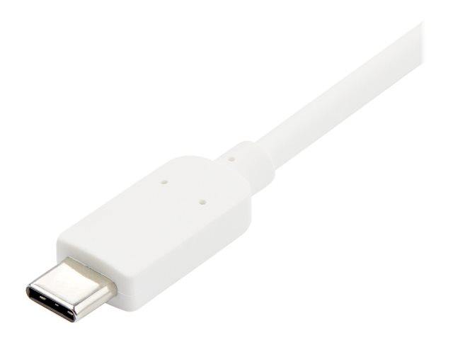 StarTech.com USB C to HDMI 2.0 Adapter with Power Delivery, 4K 60Hz USB Type-C to HDMI Display/Monitor Video Converter, 60W PD Pass-Through Charging Port, Thunderbolt 3 Compatible, White - USB-C Display Adapter (CDP2HDUCPW) - External video adapter - USB-C - HDMI - white