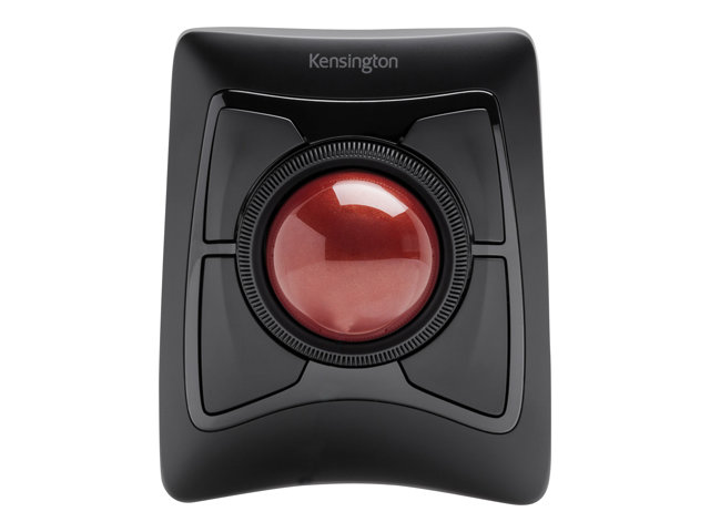 Kensington Expert Mouse Wireless Trackball - Trackball - right and left-handed - optical - 4 buttons - wireless - 2.4 GHz, Bluetooth 5.0 LE - Bluetooth USB adapter - black