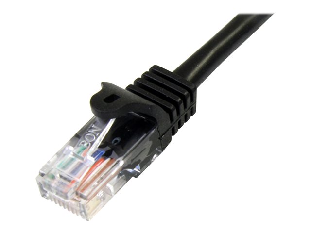 StarTech.com 2m Black Cat5e / Cat 5 Snagless Patch Cable - Patch cable - RJ-45 (M) to RJ-45 (M) - 2 m - UTP - CAT 5e - molded, snagless - black
