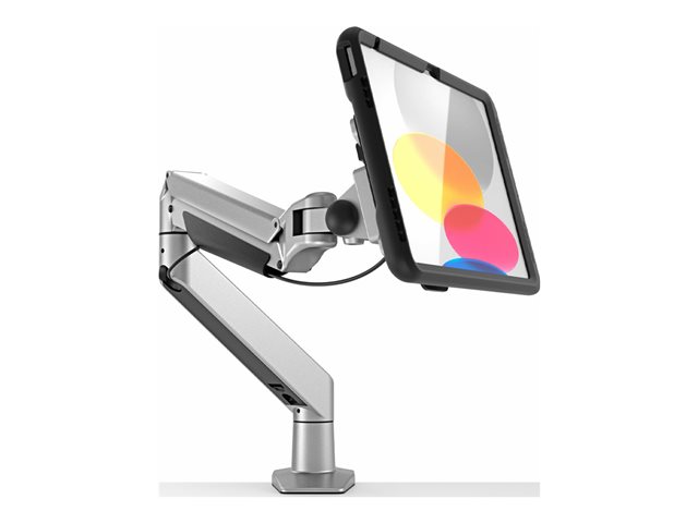 Compulocks iPad 10th-11th (A16) Gen PowerMove Articulating Arm Mount Black - Mounting kit (stand) - for tablet - black, silver - screen size: 10.9\" - desk-mountable - for Apple 10.9-inch iPad (10th generation)
