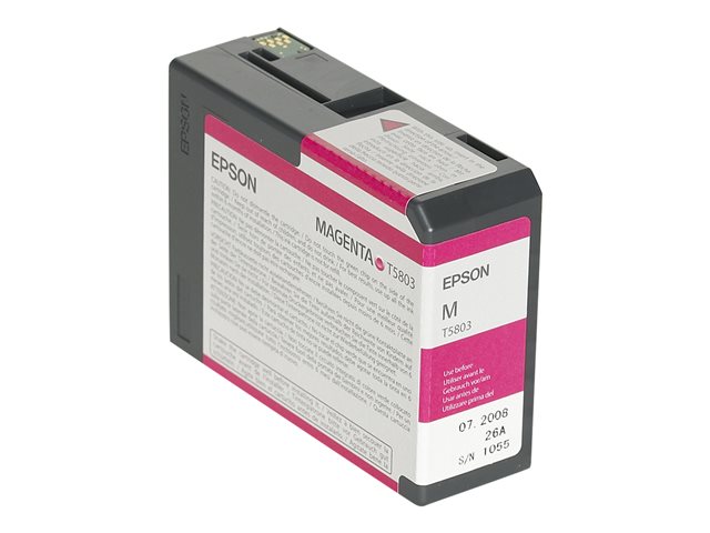 Epson T5803 - 80 ml - magenta - original - ink cartridge - for Stylus Pro 3800, Pro 3880