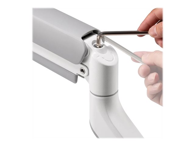 Neomounts DS70-450WH1 - Mounting kit (articulating arm, grommet clamp, topfix clamp) - full-motion - for LCD display - white - screen size: 17\"-42\" - desktop
