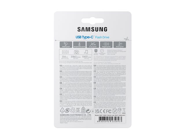Samsung MUF-128DA - USB flash drive - 128 GB - USB-C 3.2 Gen 1 - blue