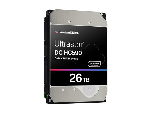 WD Ultrastar DC HC590 0F65672 - Hard drive - Data Centre - encrypted - 26 TB - internal - 3.5\" - SATA 6Gb/s - 7200 rpm - buffer: 512 MB - TCG Encryption