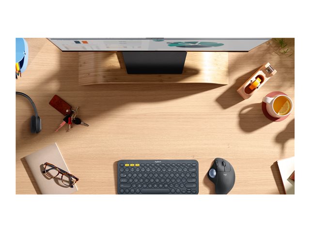 Logitech Ergo Series ERGO M575 for Business - Trackball - right-handed - optical - 5 buttons - wireless - Bluetooth - Logitech Logi Bolt USB receiver - graphite