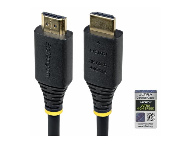 StarTech.com - Ultra High Speed - HDMI cable - HDMI male to HDMI male - shielded - black - passive, 4K120Hz support, 8K60Hz (7680 x 4320) support