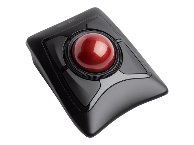 Kensington Expert Mouse Wireless Trackball - Trackball - right and left-handed - optical - 4 buttons - wireless - 2.4 GHz, Bluetooth 5.0 LE - Bluetooth USB adapter - black