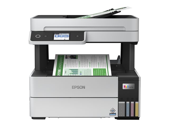 Epson EcoTank ET-5150 - Multifunction printer - colour - ink-jet - A4/Legal (media) - up to 17.5 ppm (printing) - 250 sheets - USB, LAN, Wi-Fi