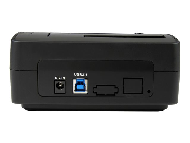 StarTech.com USB 3.1 (10Gbps) Single-Bay Dock for 2.5\"/3.5\" SATA SSD/HDD - USB 3.1 Hard Drive Docking Station with UASP (SDOCKU313) - Storage controller - 2.5\", 3.5\" - USB 3.1 (Gen 2) - black