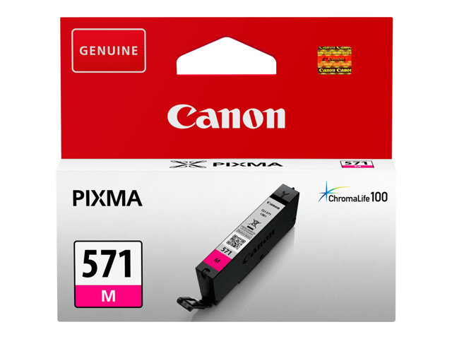 Canon CLI-571M - 7 ml - magenta - original - ink tank - for PIXMA TS5051, TS5053, TS5055, TS6050, TS6051, TS6052, TS8051, TS8052, TS9050, TS9055