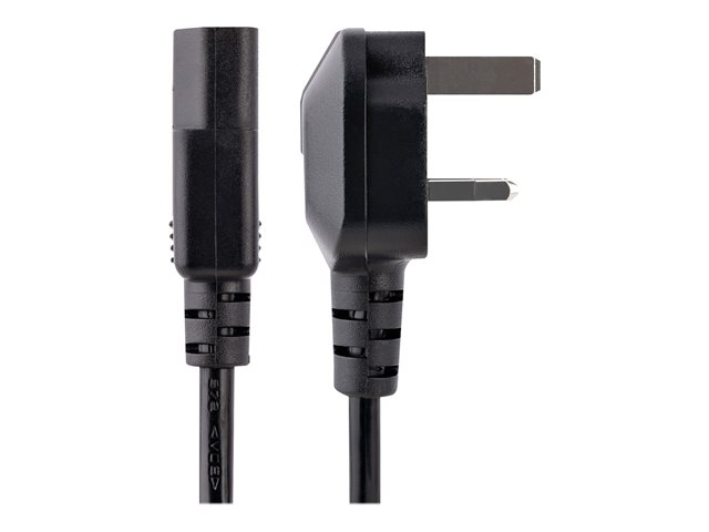 StarTech.com 10ft (3m) UK Computer Power Cable, 18AWG, BS 1363 to C13 Power Cord, 10A 250V, Black Replacement AC Power Cord, TV/Monitor Power Cable, BS 1363 to IEC 60320 C13 Kettle Lead - Power Supply Cable - Power cable - power IEC 60320 C13 to BS 1363 (M) - 3 m - black