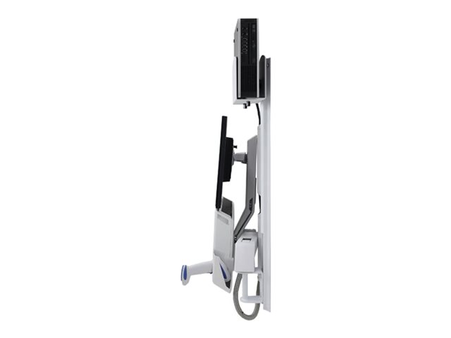 Ergotron StyleView - Mounting kit (CPU holder, keyboard tray, monitor mount) - for LCD display / PC equipment - medium CPU holder - aluminium, high-grade plastic - white - screen size: up to 24\"