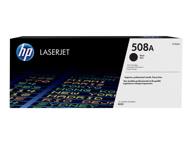 HP 508A - Black - original - LaserJet - toner cartridge (CF360A) - for Color LaserJet Enterprise MFP M577, LaserJet Enterprise Flow MFP M577