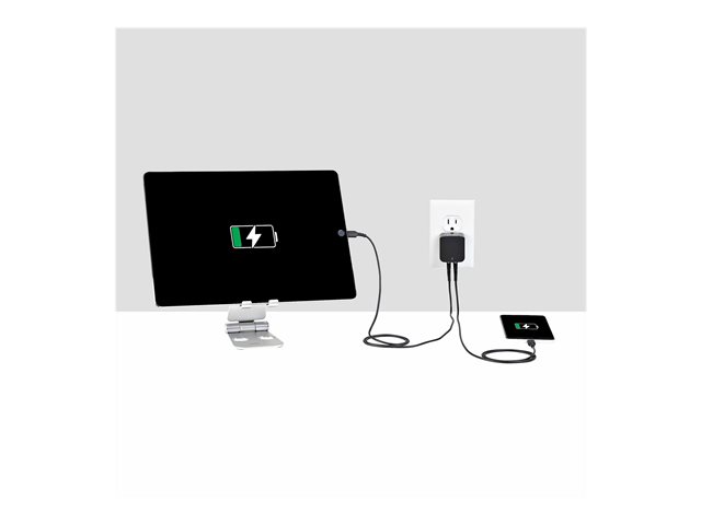 StarTech.com Travel USB Wall Charger - 2 Port - Black - Universal Travel Adapter - International Power Adapter - USB Charger (USB2PACBK) - Power adapter - 17 Watt - 3.4 A - 2 output connectors (USB) - black - for P/N: USBLT1MWS, USBLT2MBR, USBLT2MW, USBLT30CMW, USBLTM1MBK, USBLTM1MWH, VID2VGATV3