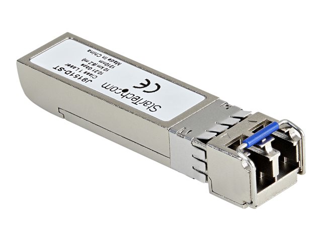 StarTech.com HPE J9151D Compatible SFP+ Module, 10GBASE-LR, 10GbE Single Mode (SMF) Fiber Optic Transceiver, 10GE Gigabit Ethernet SFP+, LC Connector, 10km, 1310nm, DDM, HPE 2540, 2920, 2930M - Lifetime Warranty (J9151D-ST) - SFP+ transceiver module (equivalent to: HP J9151D) - 10GbE - 10GBase-LR - LC single-mode - up to 10 km - 1310 nm - for HPE Aruba 2540 48, 2920, 2930M 24, 2930M 40, 2930M 48, 3800, 83XX, MACsec Advanced Module