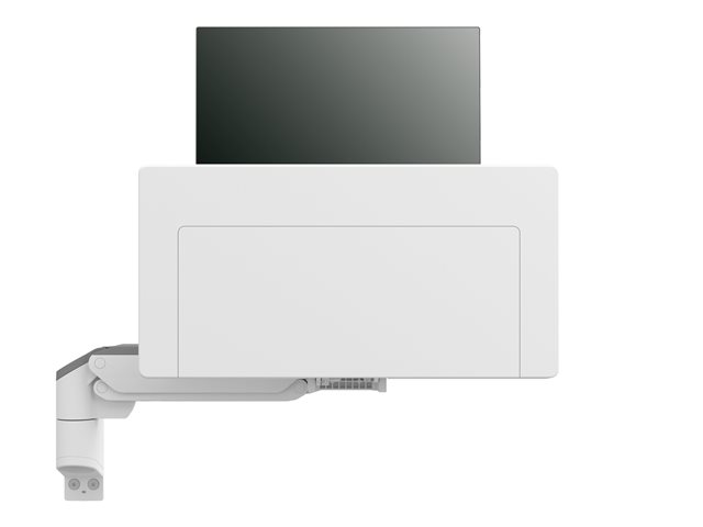 Ergotron CareFit Combo Arm - Mounting kit (articulating arm, keyboard tray, wall mount base, track mount adapter) - modular - for LCD display / PC equipment - plastic, aluminium - white - screen size: up to 27\" - wall-mountable