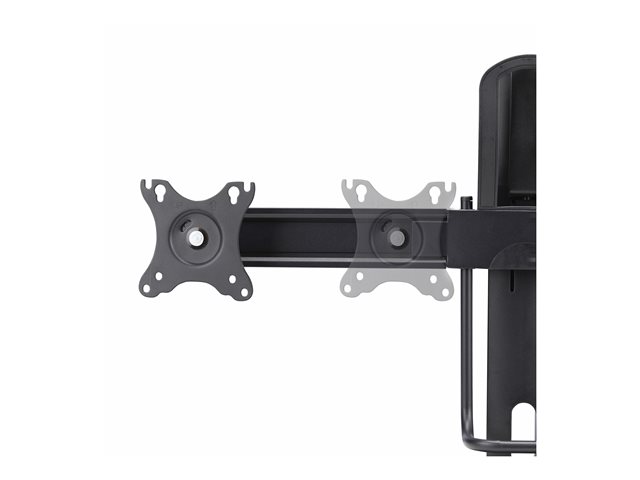 StarTech.com Crossbar Dual Monitor Desk Stand, Double 27inch Screens/VESA - Stand - for 2 monitors - plastic, aluminium, steel - black - screen size: 17\"-27\" - desktop stand