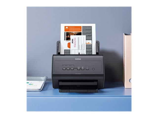 Brother ADS-3000N - Document scanner - Dual CIS - Duplex - A4 - 600 dpi x 600 dpi - up to 50 ppm (mono) / up to 50 ppm (colour) - ADF (50 sheets) - up to 3000 scans per day - USB 3.0, Gigabit LAN, USB 2.0 (Host)