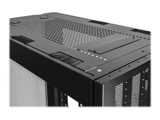 StarTech.com 25U Server Rack Cabinet, 4 Post Adjustable Depth 7\" to 35\" Locking Vented Mobile/Rolling Network/Data/IT Equipment Enclosure w/ Casters/Hook & Loop Dell PowerEdge, HP ProLiant - 25U Rack Cabinet (RK2537BKM) - Rack cabinet - black - 25U - 37\"