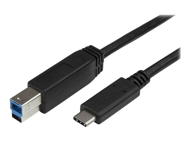 StarTech.com USB C to USB B Printer Cable - 6 ft / 2m - USB C Printer Cable - USB C to USB B Cable - USB Type C to Type B (USB315CB2M) - USB cable - 24 pin USB-C (M) to USB Type B (M) - USB 3.1 Gen1 - 2 m - for P/N: HB30C5A2CSC, HBS304A24A, SV231DHU34K6, SV231HU34K6, SV231QDPU34K, SV431HU34K6
